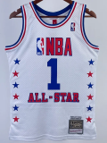 ALL-STAR McGRADY #1 White Top Quality Hot Pressing NBA Jersey
