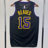 23-24 LAKERS REAVES #15 Black City Edition Top Quality Hot Pressing NBA Jersey