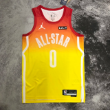 2023 ALL STAR LILIARD #0 Yellow Top Quality Hot Pressing NBA Jersey