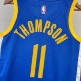 22-23 WARRIORS THOMPSON #11 Blue Top Quality Hot Pressing NBA Jersey