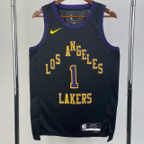23-24 LAKERS RUSSELL #1 Black City Edition Top Quality Hot Pressing NBA Jersey