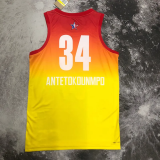 2023 ALL STAR ANTETOKOUNMPO #34 Yellow Top Quality Hot Pressing