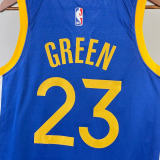 22-23 WARRIORS GREEN #23 Blue Top Quality Hot Pressing NBA Jersey (V领)