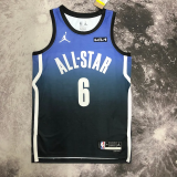 2023 ALL STAR JAMES #6 Blue Top Quality Hot Pressing NBA Jersey