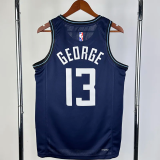 23-24 CLIPPERS GEORGE #23 Dark blue City Edition Top Quality Hot Pressing NBA Jersey