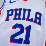 22-23 76ERS EMBIID #21 White Top Quality Hot Pressing NBA Jersey