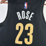 23-24 Grizzlies ROSE #23 Black City Edition Top Quality Hot Pressing NBA Jersey
