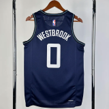 23-24 CLIPPERS WESTBROOK #0 Dark blue City Edition Top Quality Hot Pressing NBA Jersey