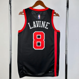 23-24 BULLS LAVINE #8 Black City Edition Top Quality Hot Pressing NBA Jersey
