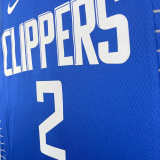 22-23 Clippers LEONARO #2 Blue Top Quality Hot Pressing NBA Jersey