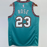 Grizzlies ROSE #23 Blue Top Quality Hot Pressing NBA Jersey