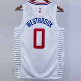 22-23 Clippers WESTBROOK #0 White Top Quality Hot Pressing NBA Jersey