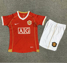 2006-2007 Man Utd Home Retro Kids Soccer Jersey