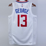 22-23 Clippers GEORGE #13 White Top Quality Hot Pressing NBA Jersey