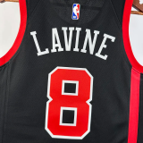 23-24 BULLS LAVINE #8 Black City Edition Top Quality Hot Pressing NBA Jersey