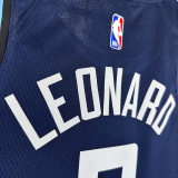 23-24 CLIPPERS LEONARD #2 Dark blue City Edition Top Quality Hot Pressing NBA Jersey