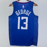 22-23 Clippers GEORGE #13 Blue Top Quality Hot Pressing NBA Jersey