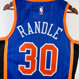 23-24 KNICKS RANDLE #30 Blue City Edition Top Quality Hot Pressing NBA Jersey