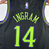 23-24 Pelicans INGRAM #14 Black City Edition Top Quality Hot Pressing NBA Jersey