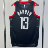 23-24 Rockets HARDEN #13 Black Top Quality Hot Pressing NBA Jersey (Trapeze Edition)