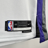 22-23 KINGS SABONIS #10 White Home Top Quality Hot Pressing NBA Jersey(V领）
