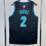 22-23 Dallas Mavericks IRVING #2 Blue Black Top Quality Hot Pressing NBA Jersey