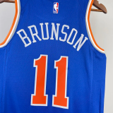 22-23 KNICKS BRUNSION #11 Blue Top Quality Hot Pressing NBA Jersey