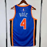 23-24 KNICKS ROSE #4 Blue City Edition Top Quality Hot Pressing NBA Jersey