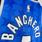 23-24 Magic BAANCHERO #5 Dark Blue Top Quality Hot Pressing NBA Jersey (Retro Logo)(V领)