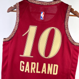 23-24 Cleveland Cavaliers GARLAND #10 Red City Edition Top Quality Hot Pressing NBA Jersey