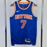 22-23 KNICKS ANTHONY #7 Blue Top Quality Hot Pressing NBA Jersey