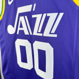 23-24 JAZZ CLARKSON #00 purple Top Quality Top Quality Hot Pressing NBA Jersey (Retro Logo)