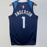 22-23 Timberwolves ANDERSON #1 Blue Top Quality Hot Pressing NBA Jersey