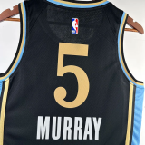 23-24 Hawks MURRAY #5 Black City Edition Top Quality Hot Pressing NBA Jersey