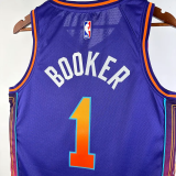 23-24 SUNS BOOKER #1 Purple City Edition Top Quality Hot Pressing NBA Jersey