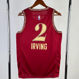 23-24 Cleveland Cavaliers IRVING #2 Red City Edition Top Quality Hot Pressing NBA Jersey