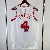 23-24 ROCKETS GREEN #4 White City Edition Home Top Quality Hot Pressing NBA Jersey
