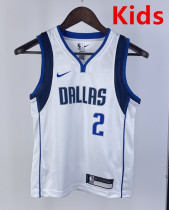 2023 Dallas Mavericks IRVING#2 White Home Top Quality Hot Pressing Kids NBA Jersey
