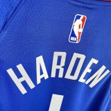 2023 Clippers HARDEN #1Blue Top Quality Hot Pressing Kids NBA Jersey