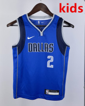 2023 Dallas Mavericks IRVING#2 Blue Top Quality Hot Pressing Kids NBA Jersey