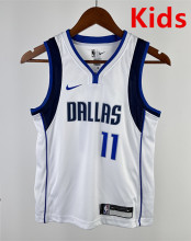 2023 Dallas Mavericks IRVING#11 White Home Top Quality Hot Pressing Kids NBA Jersey