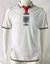 2004 England Home Retro Soccer Jersey