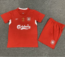 2004-2005 Liverpool Home Retro Kids Soccer Jersey