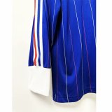 1980 France Home Retro Long Sleeves Soccer Jersey