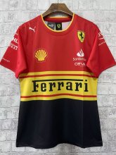 2024 F1 Ferrari New Pattern Short Sleeve Racing Suit