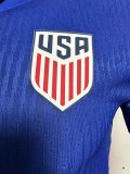 24-25 USA Away Player Soccer Jersey