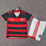 24-25 Flamengo Home Kids Soccer Jersey