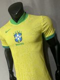 2024 Brazil Home Player Version Soccer Jersey