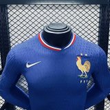 2024 France European Cup Home Long sleeves Player Version Soccer Jersey
