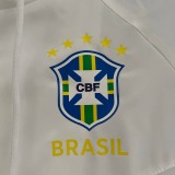 24-25 Brazil White Windbreaker